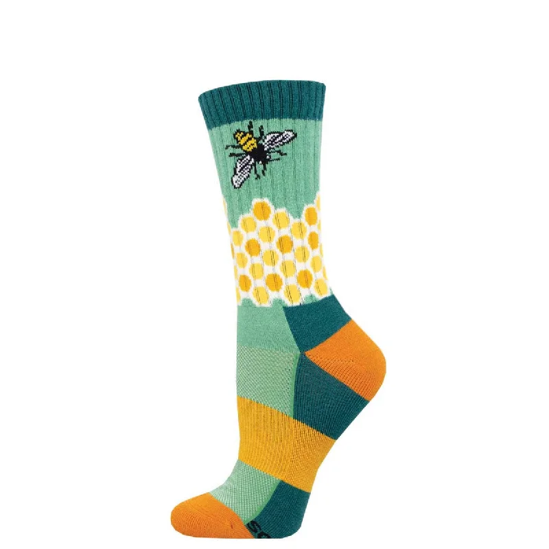 Women's Merino Wool "Home Sweet Honeycomb" Socks