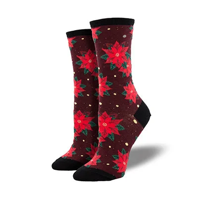 Women's "Poinsettia" Socks