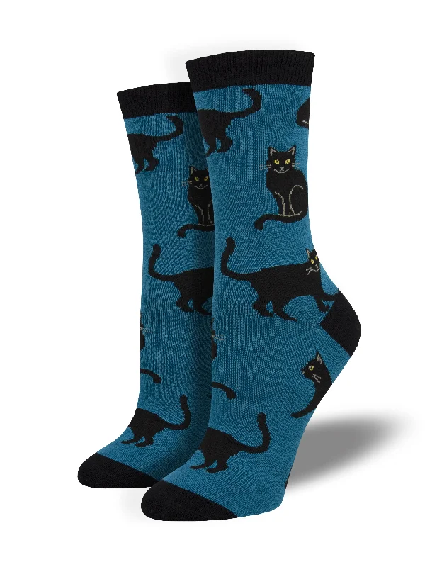 Women's Bamboo "Black Cat" Socks