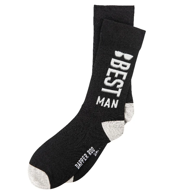 Best Man Wedding Party Bamboo Socks by Dapper Roo