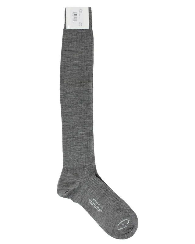 Cesare Attolini Socks US 11 1/2 - EUR 45 Gray - Over The Calf