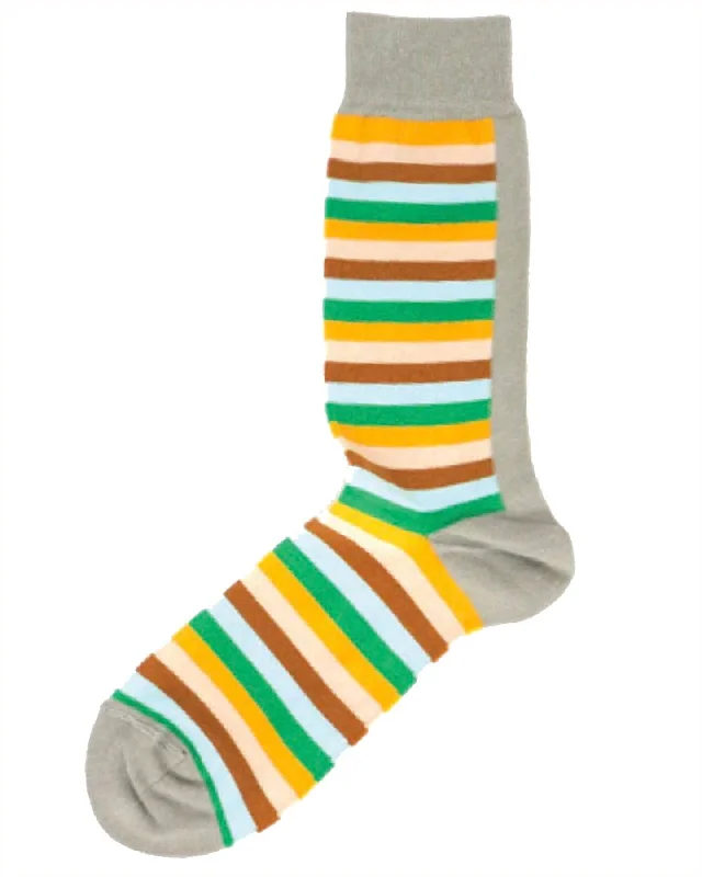 Gene Meyer Socks Lucky Guess Stripes SALE