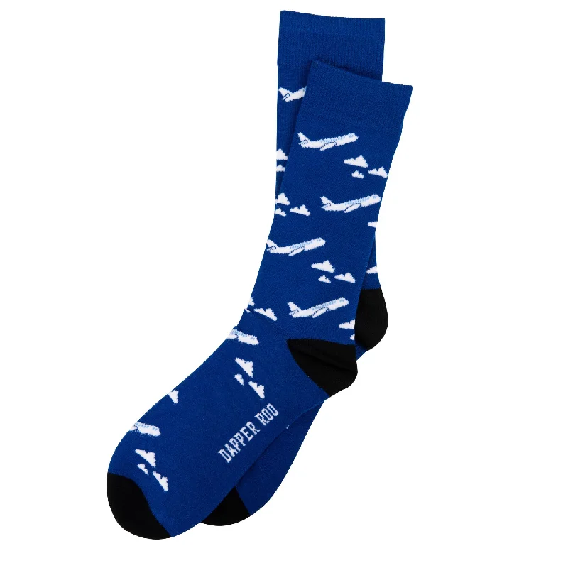 High Flyer Plane Bamboo Socks by Dapper Roo