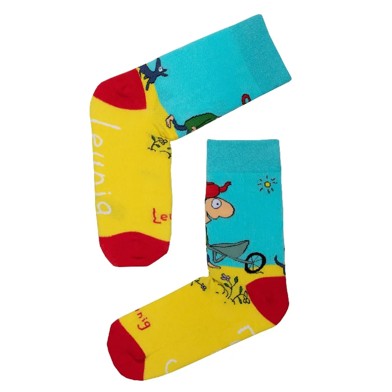 Leunig Gardening Socks Yellow