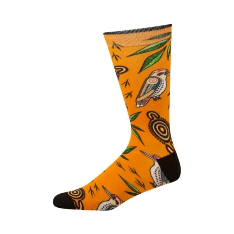 Mens Native Australian Kookaburra Sock