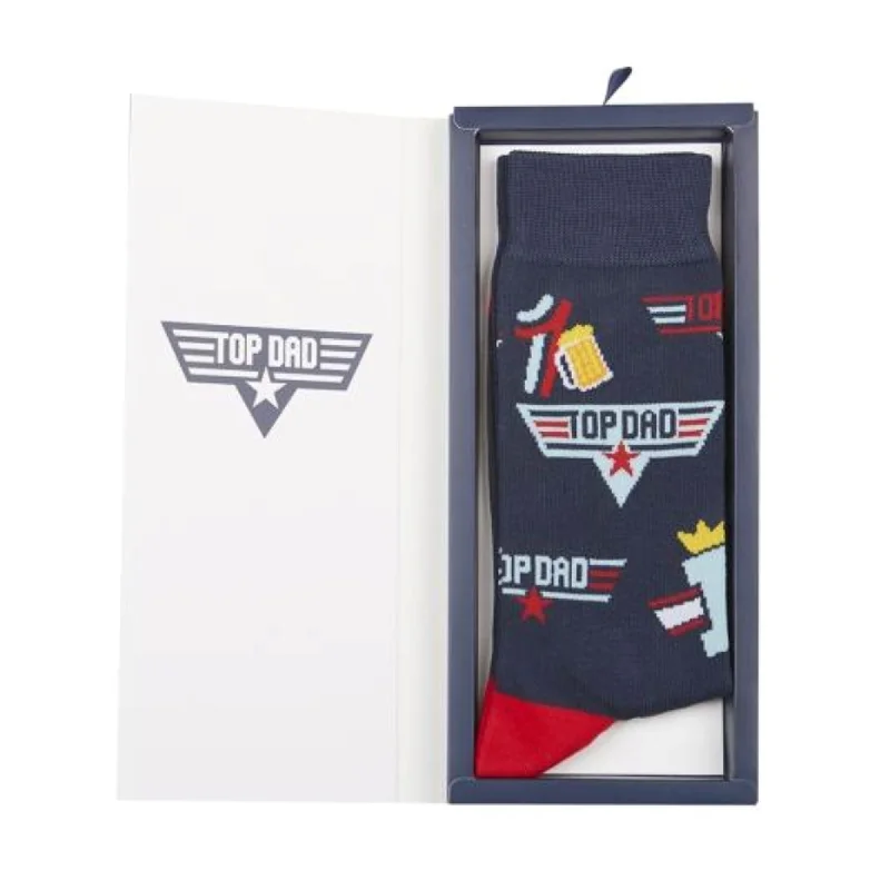 Mens Top Dad Sock with Card