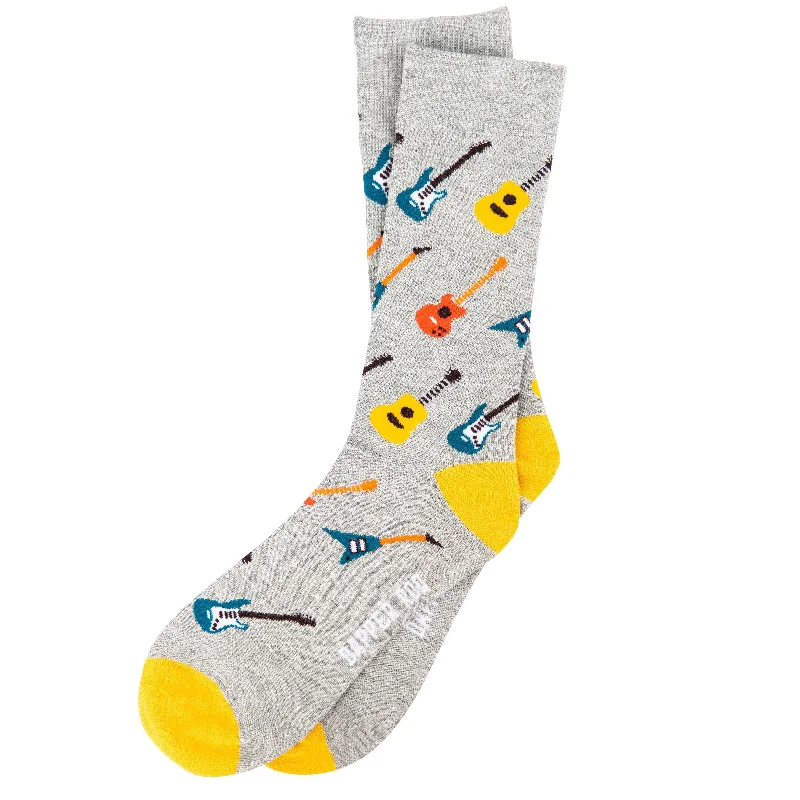 Rock On Guitar Bamboo Socks by Dapper Roo