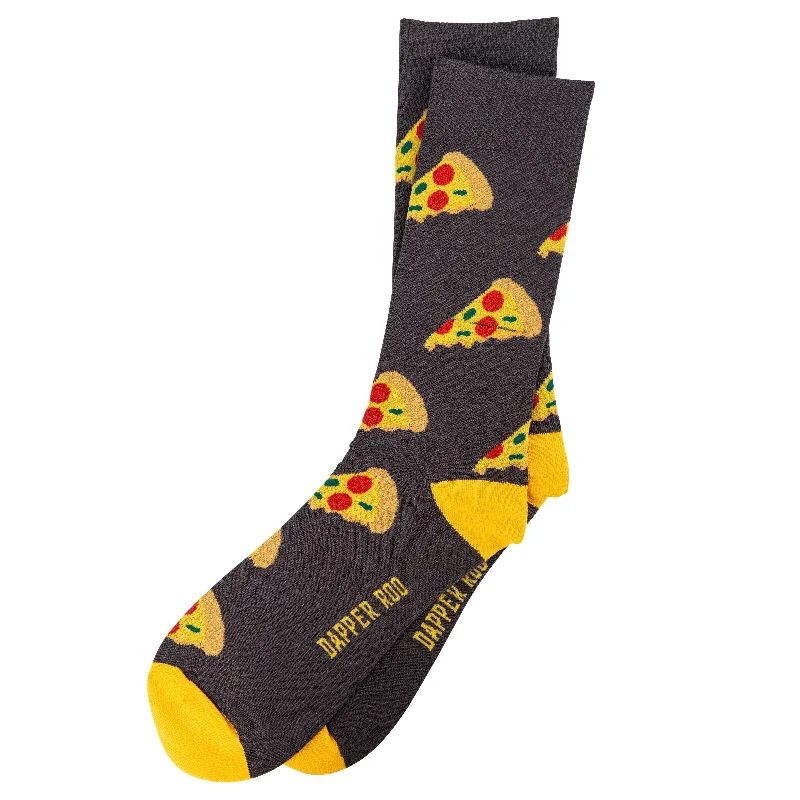 Slice Slice Baby Pizza Bamboo Socks by Dapper Roo