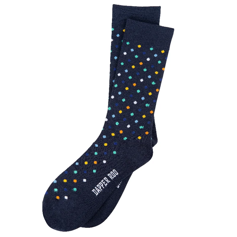 Spotted Multi Dot Bamboo Socks by Dapper Roo