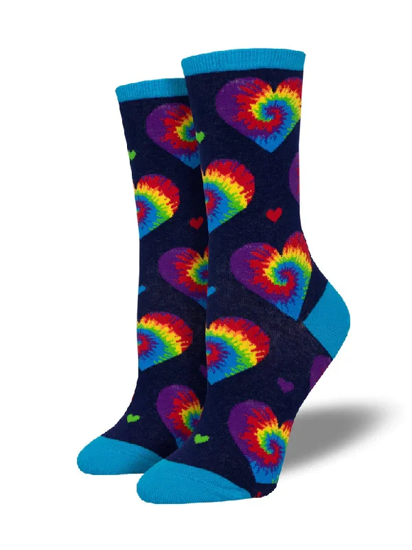 I Heart Tie-Dye Socks