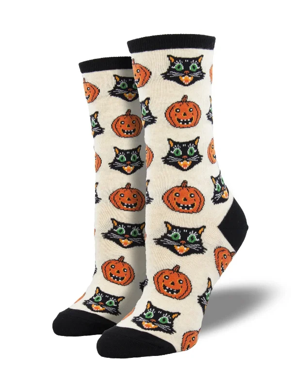 Vintage Halloween Crew Socks